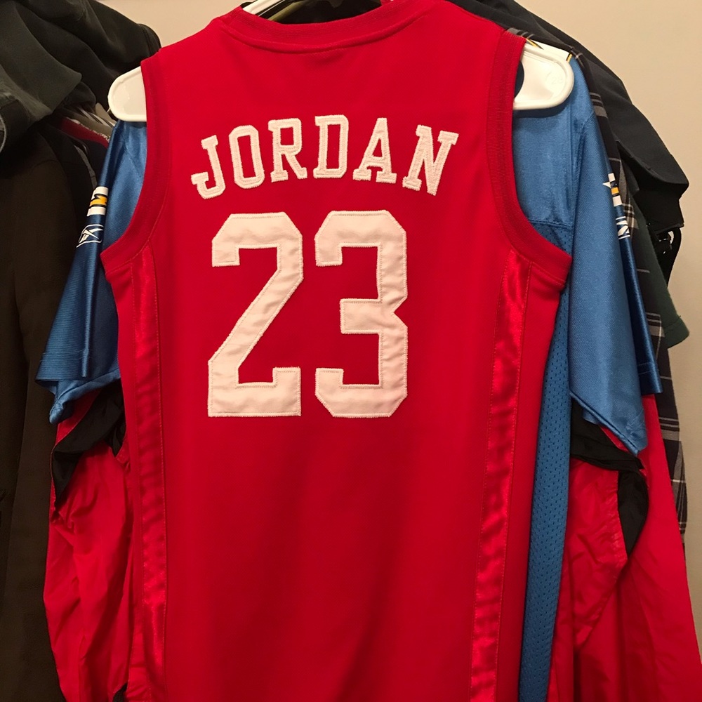 Kids, Stitched “M.Jordan” Jersey